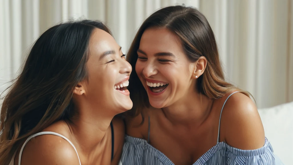 A nevetés az álomban gyakran a belső harmónia jele. Lelki békét és pozitív életszemléletet tükrözhet.