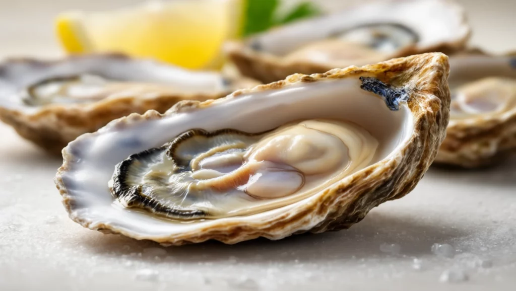 Osztrigáról álmodni - jelentés és értelmezés Friss osztrigák, amelyek a tenger kincseit szimbolizálják, gyöngyöket rejtve.