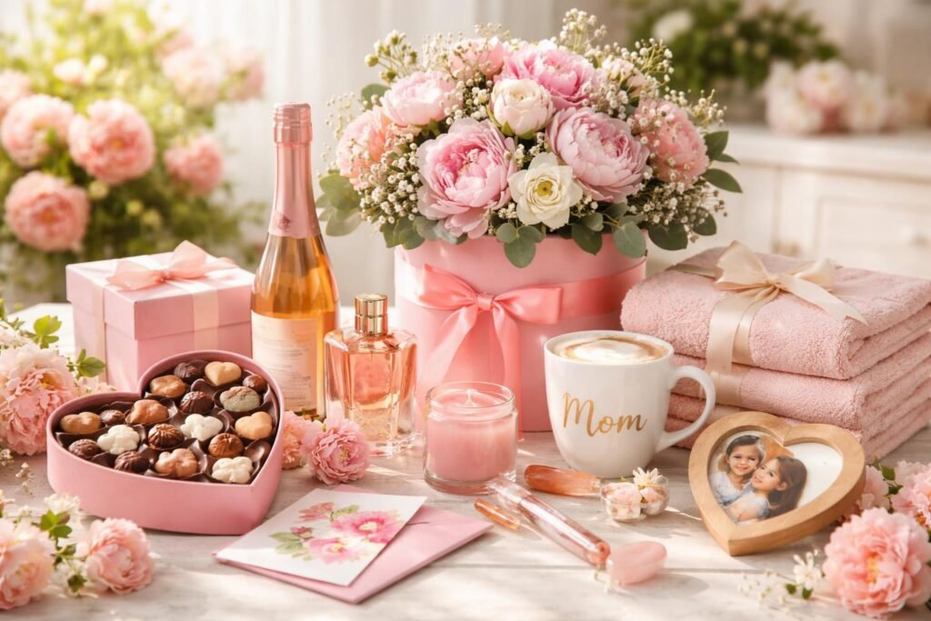 9 anyák napi ajándék ötlet Anyák napi ajándék ötletek rózsaszín díszítésekkel és személyre szabott meglepetésekkel.