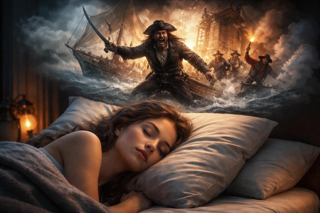 Mit jelent kalóz támadásról álmodni? Nő álmodik kalóz támadásról, pszichológiai szimbolika