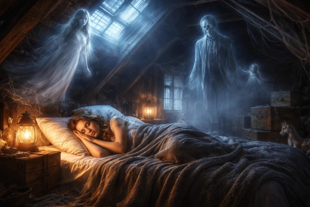 Álom a padláson szellemekkel a múlt elengedéséről.